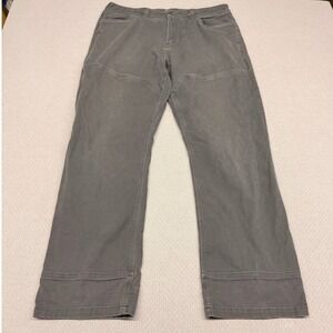 Outdoor Research Pants Mens 36x32 Gray Canvas Double Knee Workwear Casual